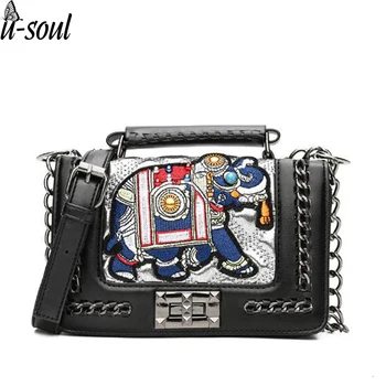 

Women Bag Fashion Crossbody Bags Pu Leather Messenger Bag Cartoon Pictures Mom Shoulder bags for women 2018 A10239