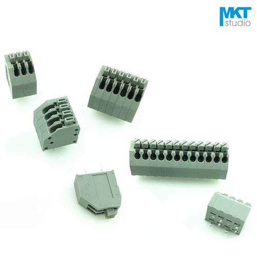 

100Pcs 8P B-Type 3.50mm Pitch Spring Clamp PCB Screwless Terminal Block