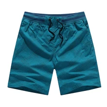 Летние брендовые высококачественные повседневные мужские шорты из дышащего хлопка, модные пляжные шорты с эластичной резинкой на талии