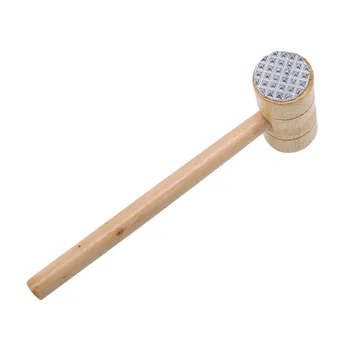 

Ellenmar Practical Wooden Handle Double Slider Meat Hammer Multi-function Kitchen Double-Sided Steak Tender Meat Hammer