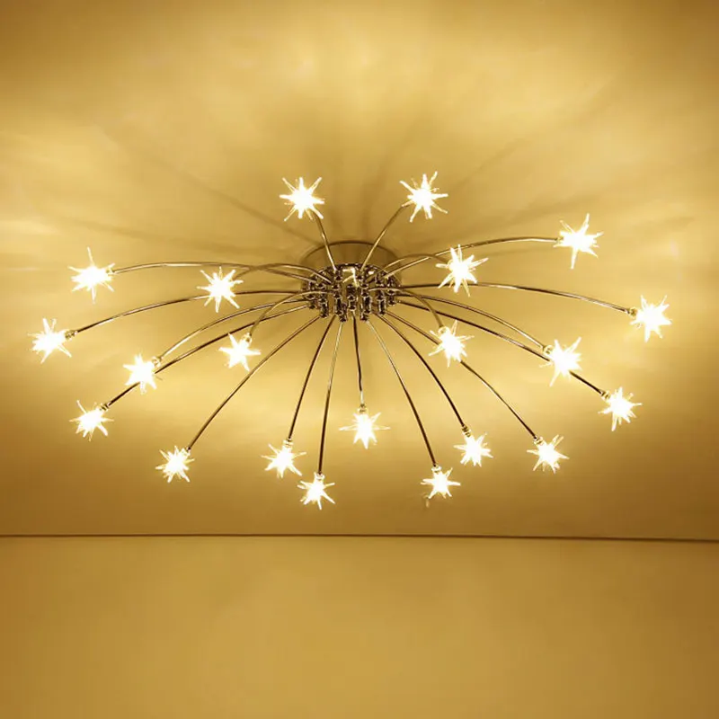  Ice Flower Glass Pendant Light Modern Bedroom Kitchen Children Room Sky Star Pendant Lamp Lighting  - 33058218250
