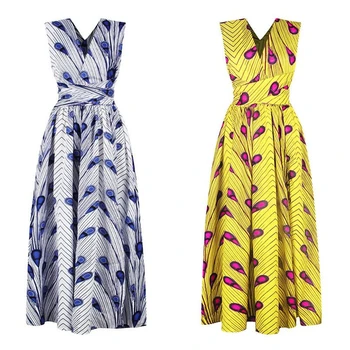 

2020 Sexy Women african clothing Africa design print dress american multi wear dress quick change club party dress bandage