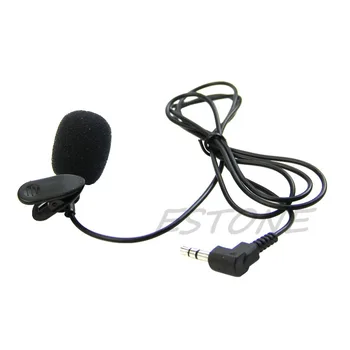 

Free shipping 1Pc Mini Hands Free Clip On Lapel Microphone Mic For PC Notebook Laptop Skype 3.5mm