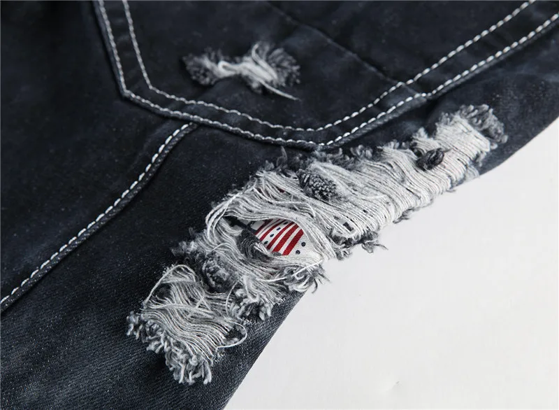 Новые Брендовые мужские дизайнерские рваные байкерские джинсы с вышивкой в виде черепа, мужские прямые облегающие джинсы с потертостями