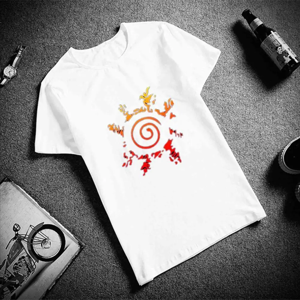 Модная футболка с коротким рукавом из хлопка с принтом «глаза Учиха Итачи Саске Хатаке Какаси Наруто», Футболки унисекс - Цвет: 15