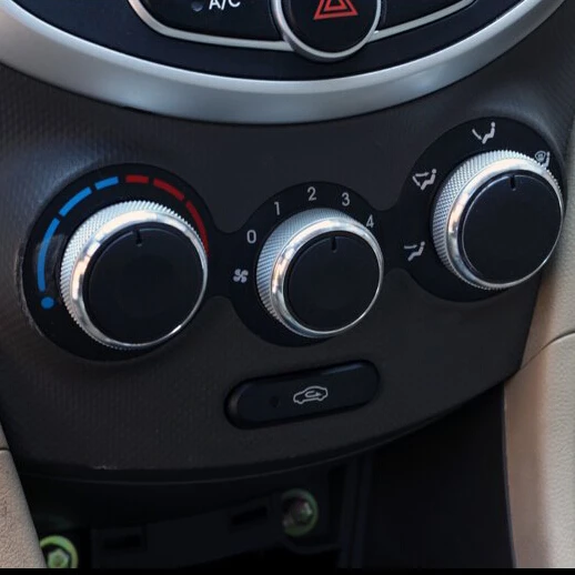 

3pcs/set Car-styling Air Conditioning heat control Switch knob AC Knob 3pcs/set car accessories for Hyundai Verna