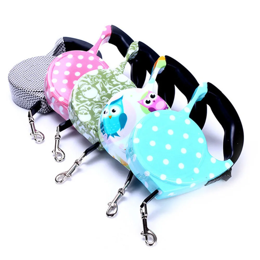 

5M Automatic Retractable Pet Dog Leash One-handed Long Dogs Leashes Lead Outdoor Walking Pets Accessories For Small Medium Dog