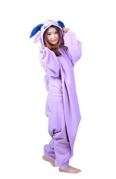 Кигуруми для взрослых Аниме фиолетовый Espeon Onesie Косплей Костюм унисекс мультфильм Umbreon пижамы вечерние для мужчин и женщин