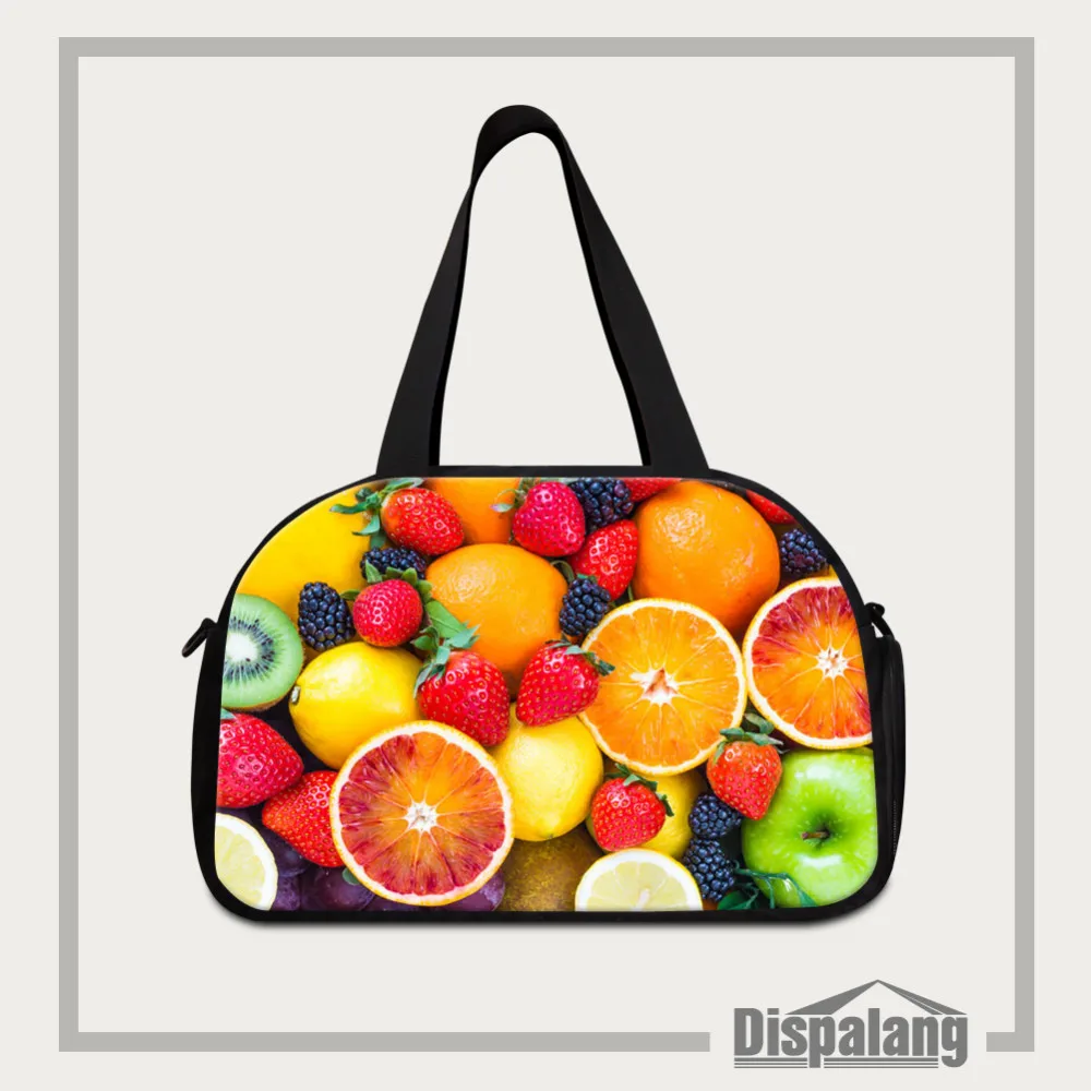 1-fruits candy travel luggage bag (2) Outdoor Women Messenger Bags Waterproof Sport Gym Bag Men Travel Bags Fitness Dual-use pack Handbag Across Body Shoulder Bag
