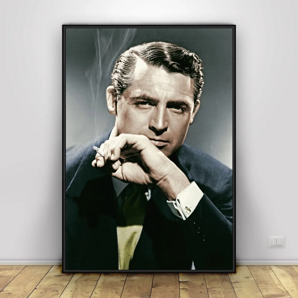 Шелковый постер Cary Grant Art для домашнего декора 12x18 24x36 дюймов|Рисование и