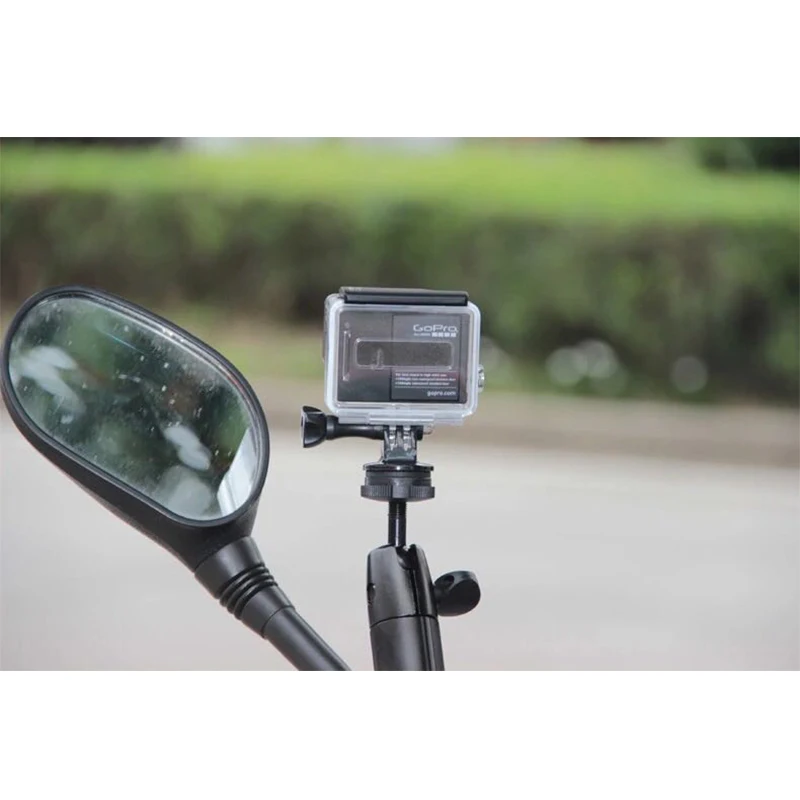 Новый мотоцикл скутер зеркало заднего вида крепление для Gopro Hero 7 6 5 4 SJCAM EKEN SONY Xiaomi