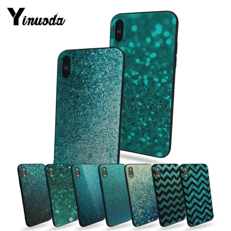 

Yinuoda Aqua Silver Green Mint Glitter sloth phone cases For iphone X 8 8plus And 7 7plus 6 6s plus 5 5s SE phone case cover