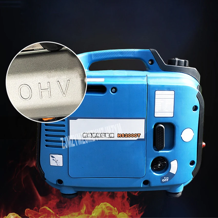 HS2000T 2000W Portable Car Gasoline Generator 220V Electric DC Inverter Generator Digital Gasoline Powered Engine Generator 3.2L