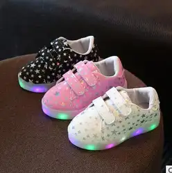 2019 новая светящаяся детская обувь для мальчиков и девочек, милая обувь со светодиодный подсветкой, спортивная обувь для отдыха, размер 21-30