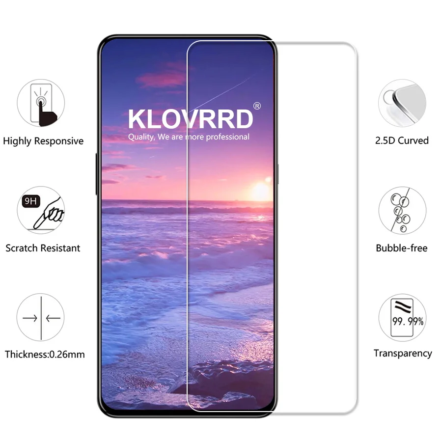 Klovrrd 2 шт закаленное Стекло для lenovo Z5 Pro GT Экран защитная плёнка НУА Вэй