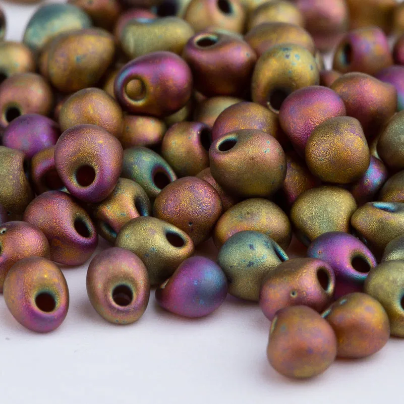 

Taidian Miyuki Drop Bead For hand Made Earring Jewelry Making opaque Color 3.4MM 5grams about 100 pieces