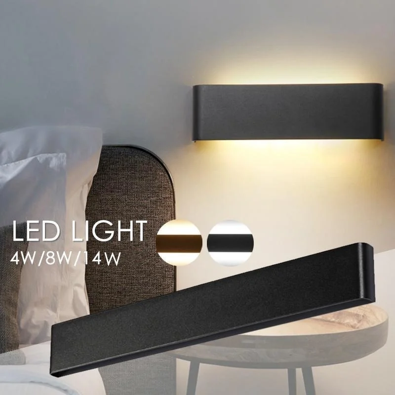 Modern Minimalist Aluminum 4W /8W/14W indoor wall lamp Bedroom Beside Living Room Stairway Lighting Decoration Fixtures | Лампы и