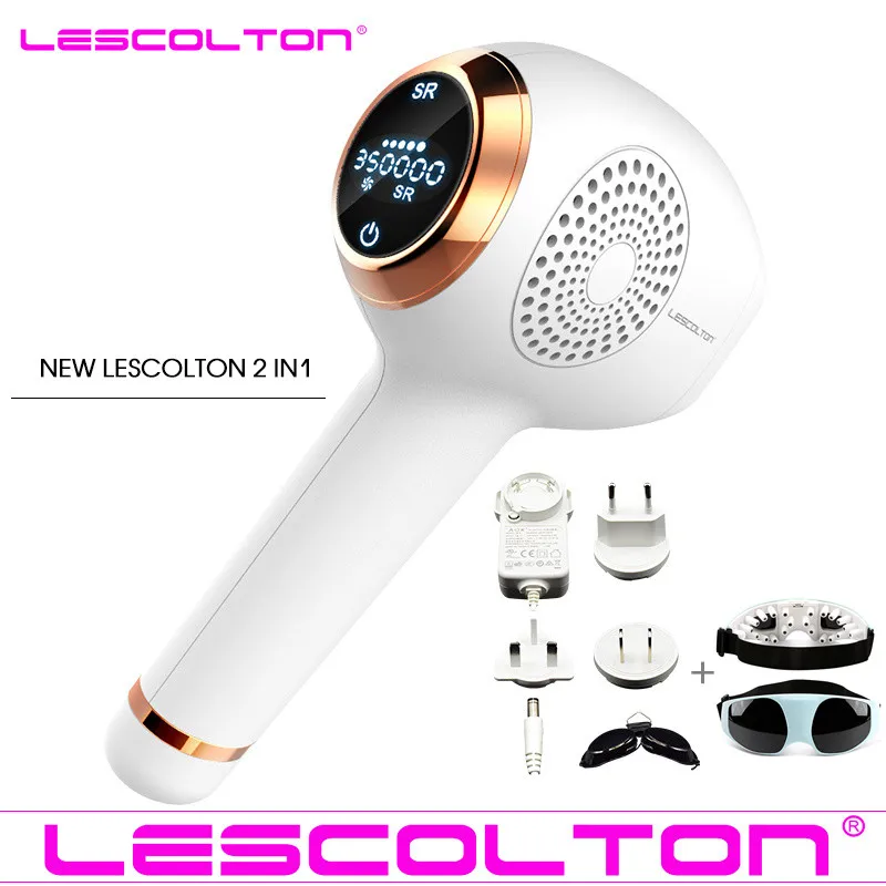 

Newest 2in1 lescolton depilador a laser IPL Epilator Hair Removal LCD Display Machine Laser Permanent Bikini Trimmer T011i
