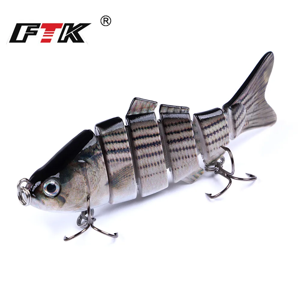 

FTK Fishing Lures Sinking 84mm 19g Wobblers 6-Segment Multi Jointed Swimbait Pike Lure Hard Baits for Bass Trout Pesca Isca Carp