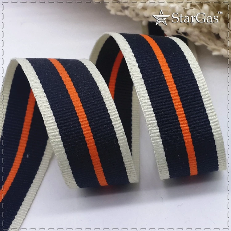20 мм 3/4 &quot(1 м/лот) темно синяя подошва оранжевая полоса ленточный ремень DIY Ручная