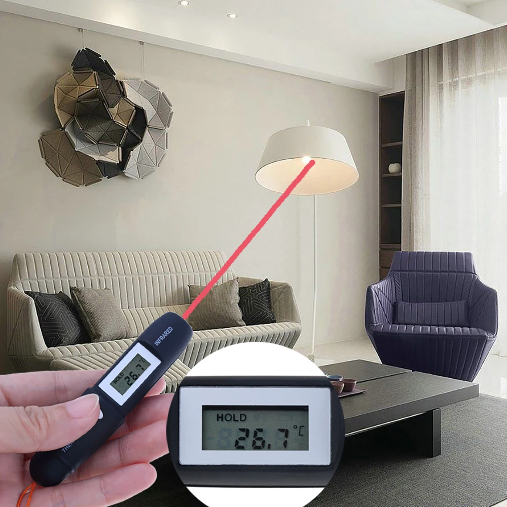 

Mini Muti-fuction For Baby/Adult Food Car Digital Termomete Infrared Thermometer Non-contact Temperature Measurement Device