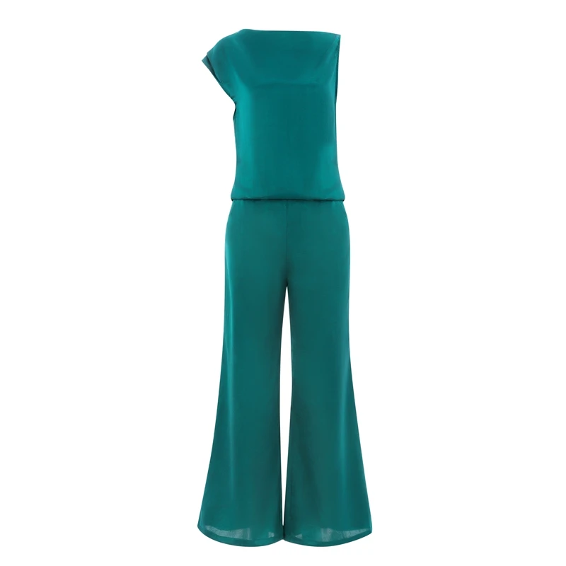 Max Spri 2019 Stylish Two Piece Set Sleeveless Crop Top With Wide Leg Pants Full Length Fashion Party Women Clothing Max Spri 2019 Stylish Two Piece Set Sleeveless Crop Top With Wide Leg Pants Full Length Fashion Party Women Clothing