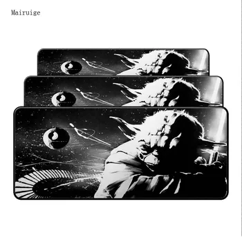 

Mairuige Star Wars Yoda Movie 900*400*3MM Washing Mouse Pad Computer Notebook Gaming Large Rubber Black Lock Edge Table Mousepad