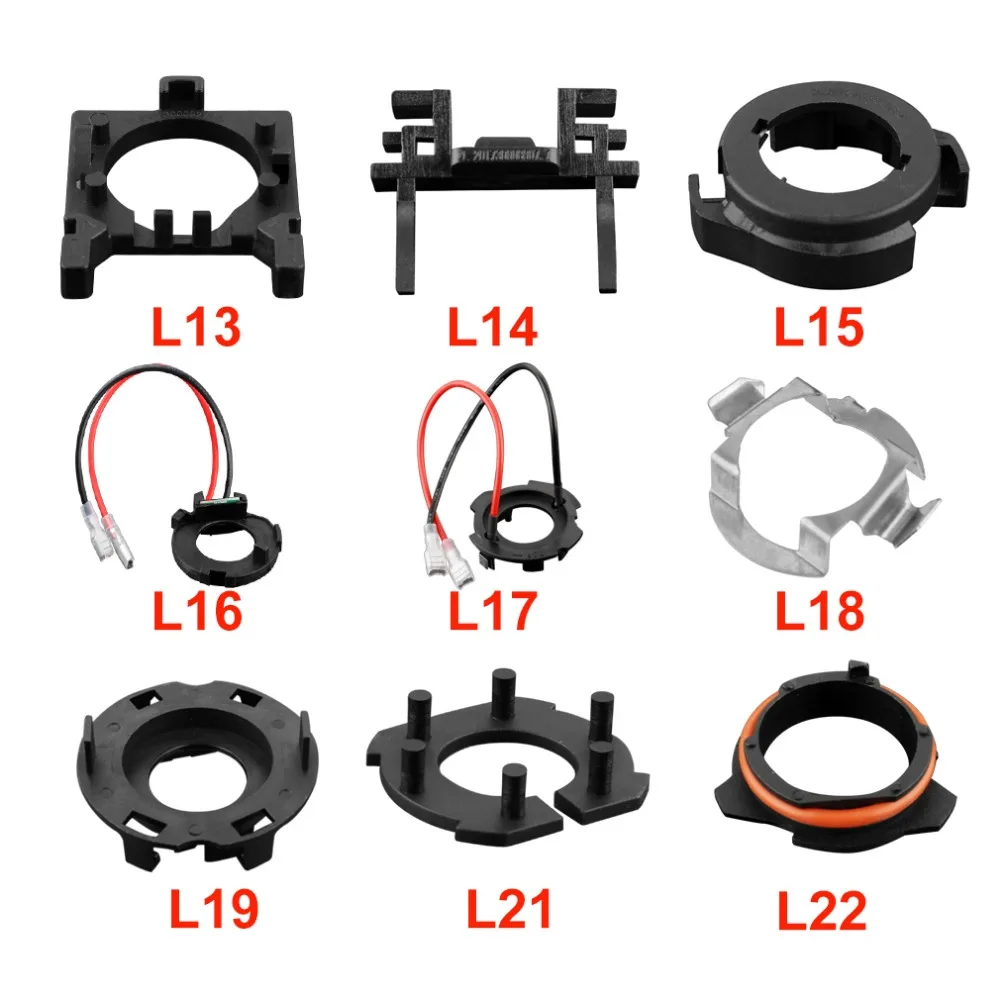 2 шт. H7 светодиодный адаптер для фар H1 H7 держатель лампы ...