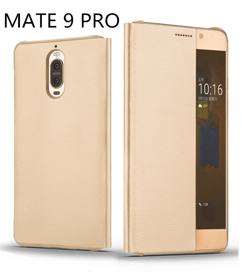 Флип-чехол с окошком для huawei mate 10, 9 Pro, роскошный флип-чехол из искусственной кожи для huawei mate S, 8, 7, задний Чехол s, чехол etui