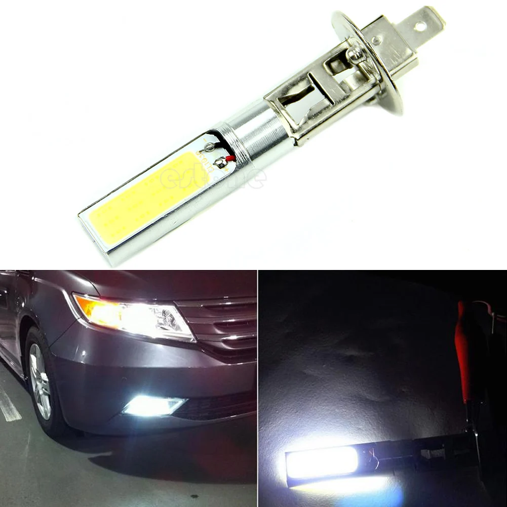 

HOT! DRL Driving Lamps H1 LED Fog Lights Xenon White 6000K COB LED Bulbs New Drop Ship n21