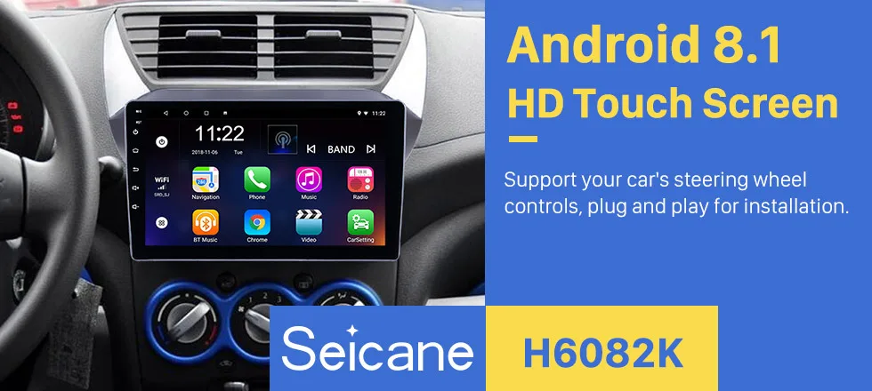 Excellent Seicane Car GPS Multimedia Player For 2009 2010 2011 2012 2013 2014-2016 Suzuki alto Android 8.1 2Din Wifi Bluetooth Head Unit 0