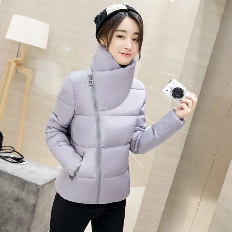 Stand Collar Short Parka Cotton Wadded Womens Winter Jackets Abrigos Mujer Invierno 2019 Coat Women Winter Jacket Women C3740