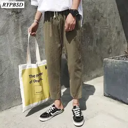 3 цвета Лето 2019 Новые прямые мужские брюки карандаш свободные корейский стиль модные широкие брюки Дикие повседневные брюки Харадзюку