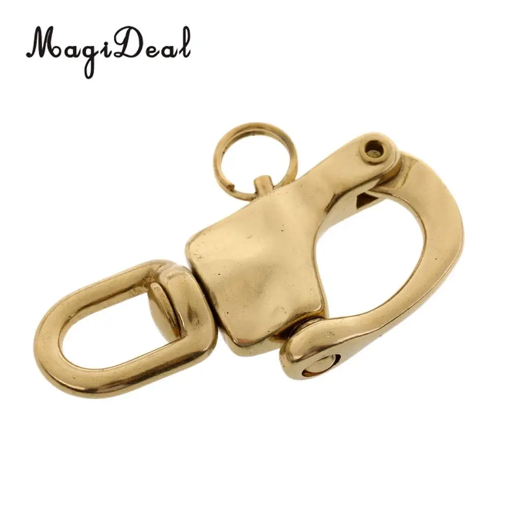 Copper Quick Release 72mm 2.8inch Swivel Snap Shackle Sailing Hardware for Sailboat Halyard Marine Boat Kayak