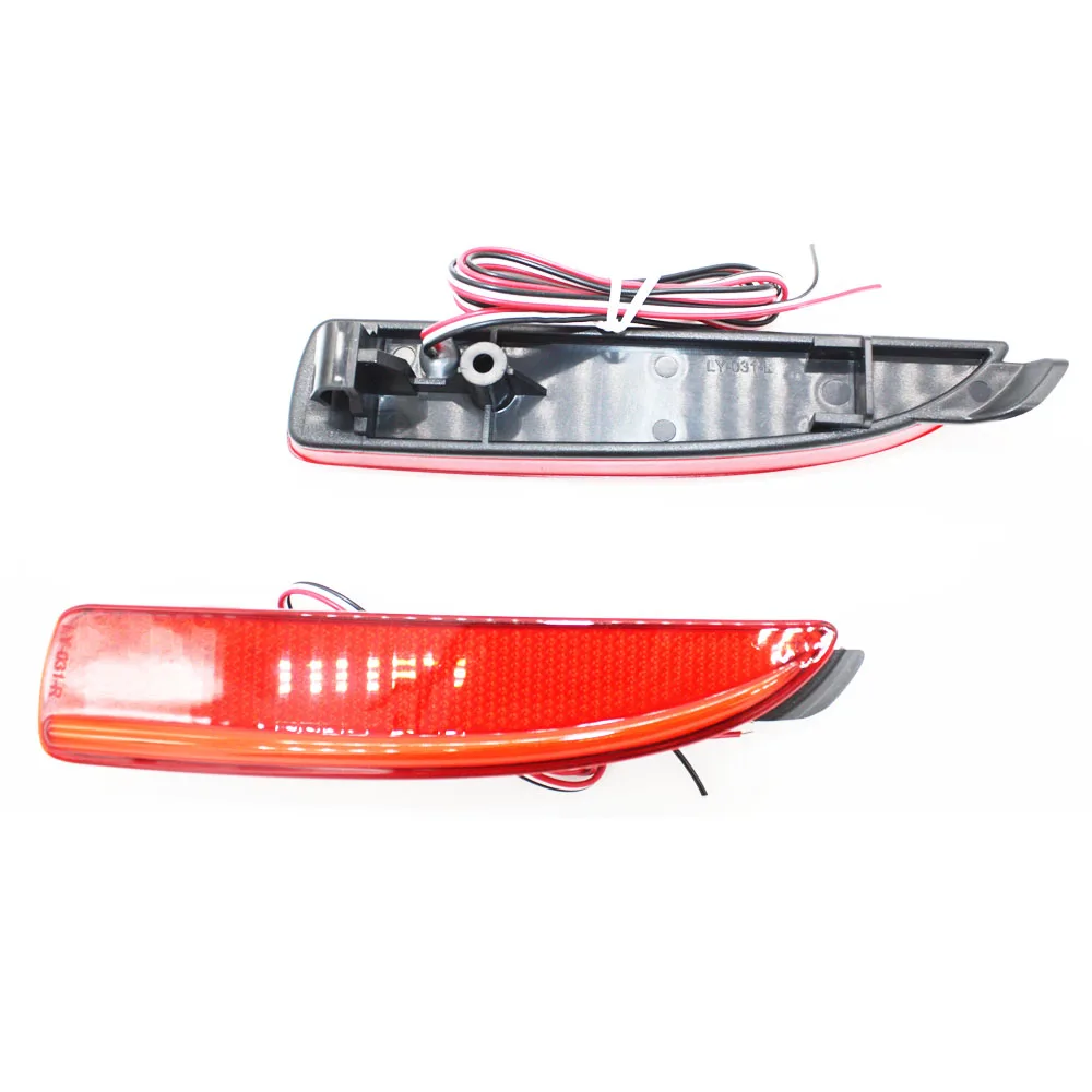 Rear Bumper Reflector Light for Mazda 3 Mazda 5 Mazda 6 ATENZA LED Red
