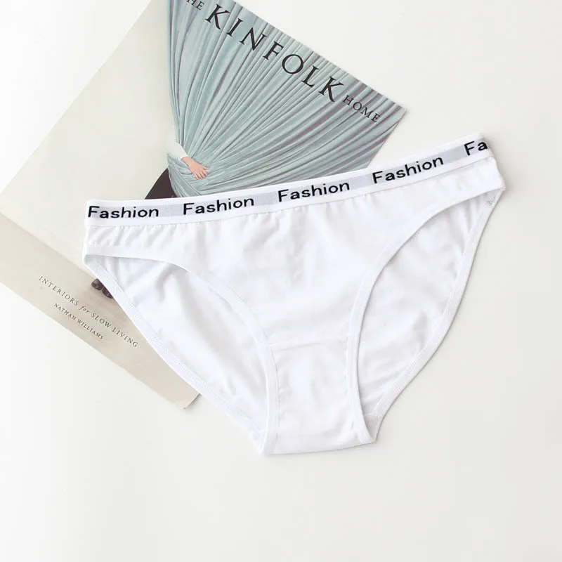3 pcs/Pack! Low Waist Fashion Briefs for Girls High Quality Cotton Panties M to XXL Soft Pink Underwear