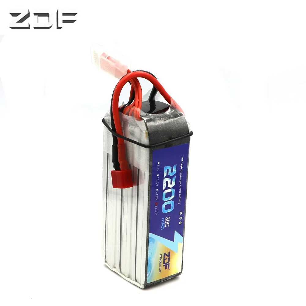 

New ZDF 22.2V 2200mAh LiPo Battery 6S 30C max 60C For RC Quadcopter Drone Helicopter Car Airplane Toy Part