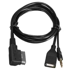 Аудио кабель для Volkswagen Audi преобразования линии MDI ami AUX USB аудио кабель a6 q5 аудио кабель