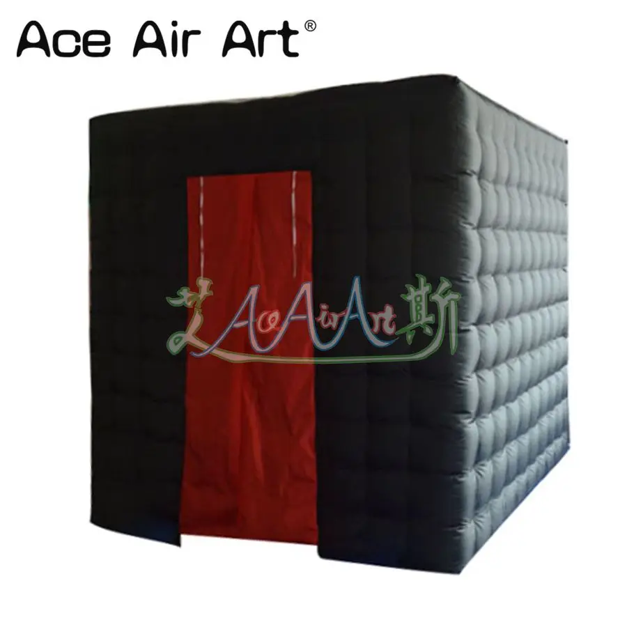  Customized Cabinet inflatable photo boothfoto wall stationselfie kiosk with red foldable curtains f