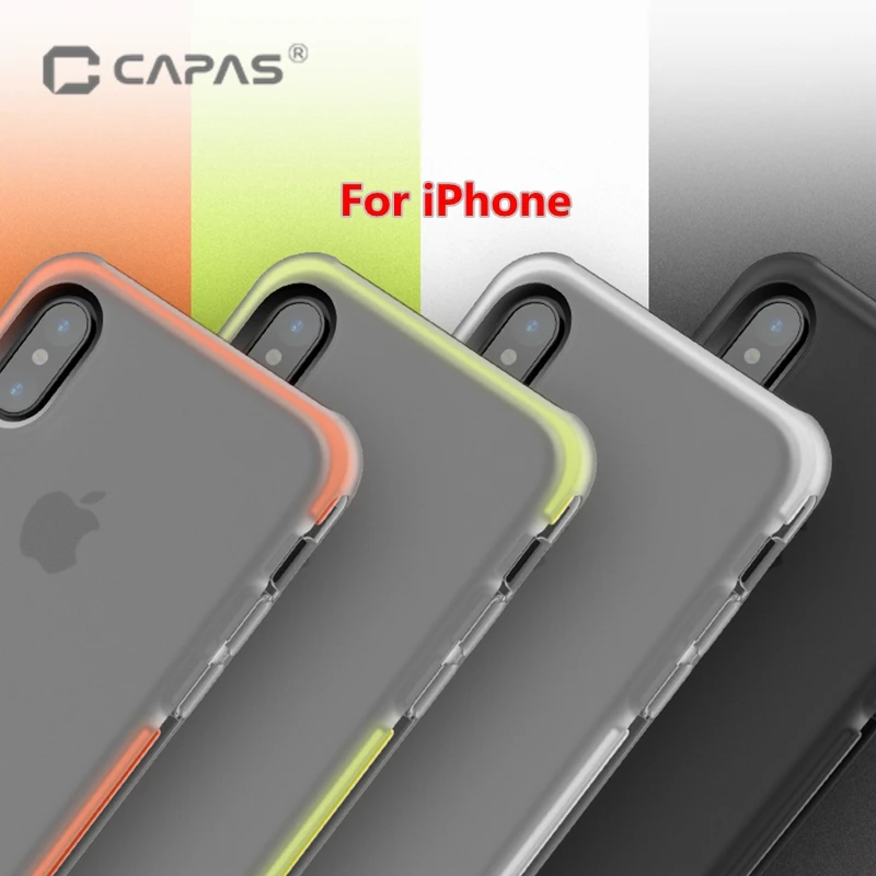 Чехол для iPhone X XR XS Max роскошный Прозрачный Силиконовый ТПУ TPE чехол телефона 8 7 6s 6