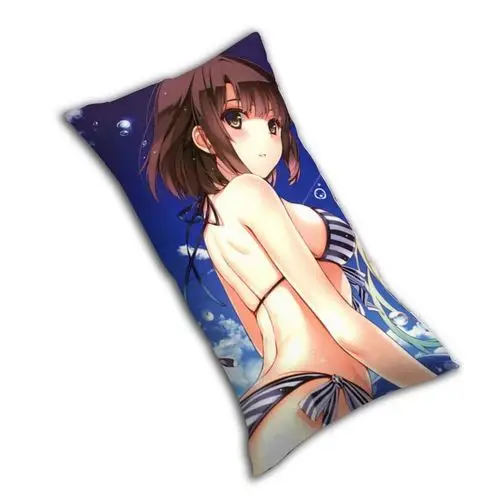 Хобби express Мегуми Като-saekano Аниме Dakimakura Прямоугольник Наволочка H0073