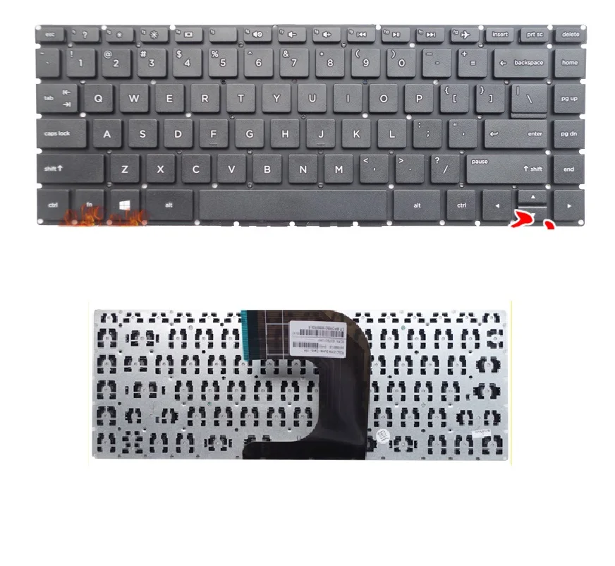 SSEA новая клавиатура US для HP TPN-I124 340 G4 346 G3 348 14-AD Клавиатура ноутбука без рамки |