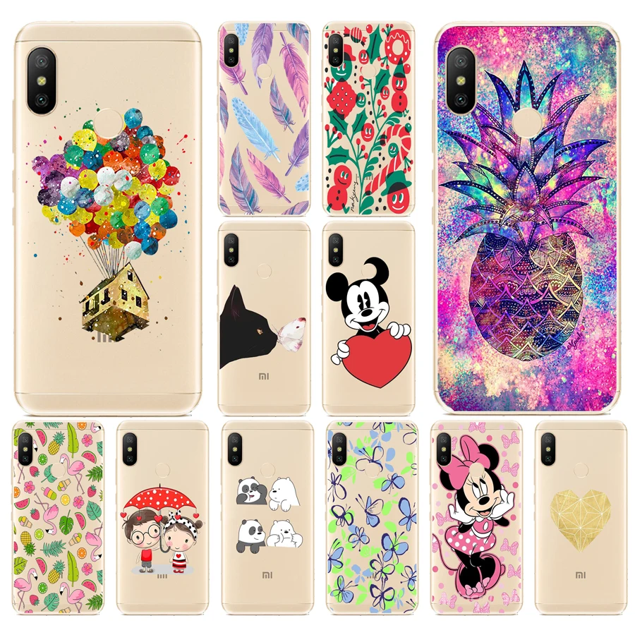 

04 silicone Cover For Xiaomi MI A2 LITE Case Full Protection Soft tpu Back Cover Phone Cases For Xiomi MI A2 LITE bumper Coque