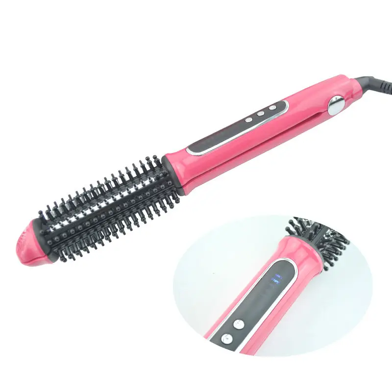 Pink font b Hair b font Straightener Curling Ceramic Plate font b Irons b font 2