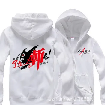

Hot Anime Akame ga KILL AQQ Queen zipper Hoodies sportswear Sweatshirt cotton cosplay Costume 2016 NEW
