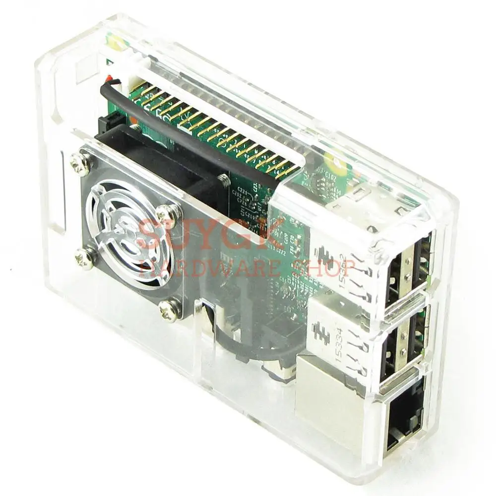 Raspberry PI 3 model B + plus прозрачный чехол оболочка корпус для 2 PI3 Model 3B|Аксессуары