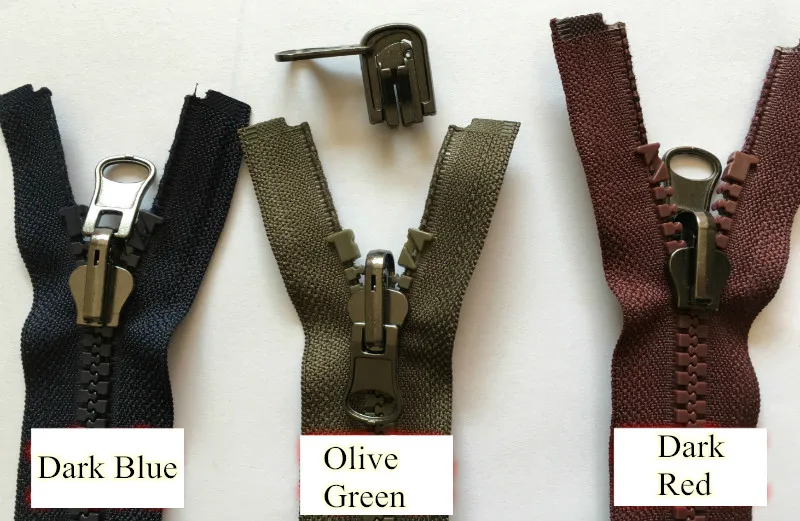 3 шт. двусторонняя Поворотная молния 80 250 см № 8|resin zipper|zipper open endplastic zipper |