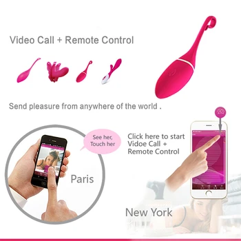 Smart Vibrators Smart Phone sex toy 10 Frequency Vibrating Bullet Magic Kegel Balls APP wireless Control Massager Stimulator