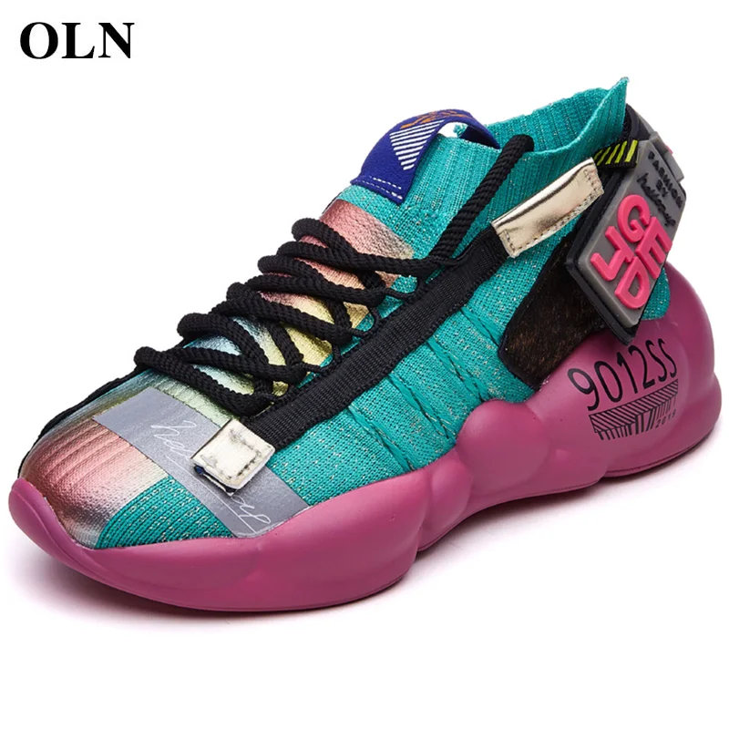 

OLN Brand Womens Sneakers Outdoor Athletic High quality fabric Sport Shoes For Women Outdoor Jogging Women Running Shoes