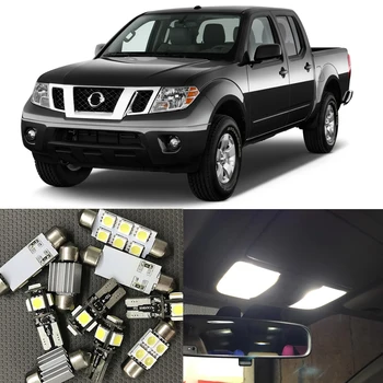 

10pcs Auto Car LED Light Bulbs Interior Kit For Nissan Frontier 2010 2011 2012 2013 2014 2015 Map Dome Trunk License Plate light